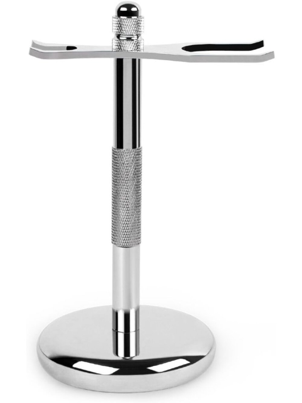 Deluxe Chrome Razor and Brush Stand Holder, Prolong The Life of Your Shaving Bru